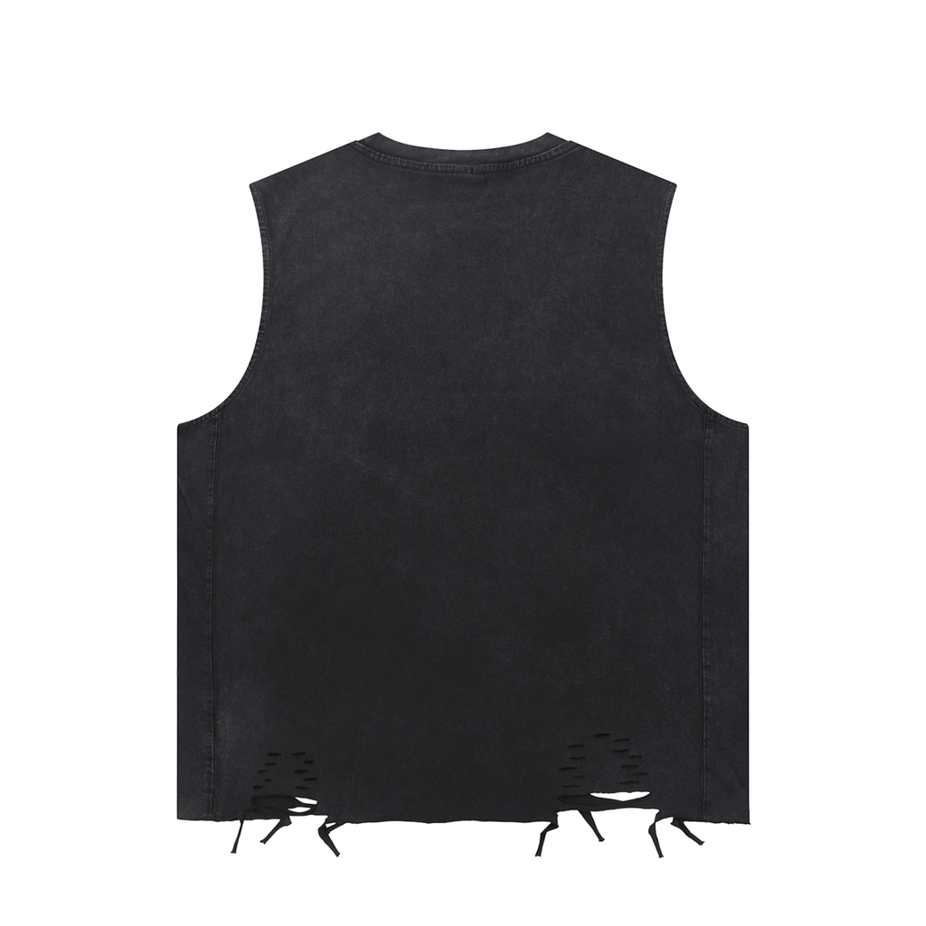 Vamp Raw-Hem Tank Top