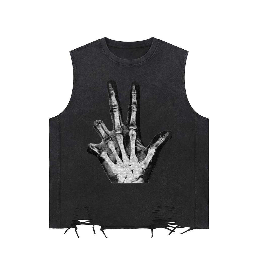 Vamp Raw-Hem Tank Top