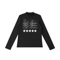 Left Behind Neck Long Sleeve T-Shirt